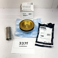 KOHLER K-8801-2MB Duostrainer Sink Strainer Drain w/Tailpiece Brushed Brass Gold