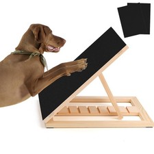 Dog Nail Scratch Pad with Sandpaper Filing Sandpapers Included and Non-Slip P...