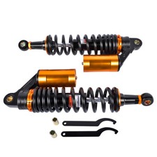 2Pcs 13.5'' 340mm Air Rear Shock Absorber Suspension Damper Motorcycle Fits for
