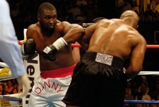 Danny Williams white trunks and Mike Tyson black trunks fights eac 2004 Photo 78