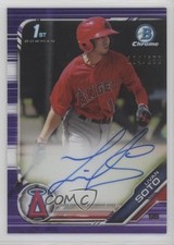 2019 Bowman Chrome Prospects Purple Refractor /250 Livan Soto #CPA-LS Auto 0rd2