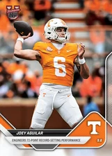 Joey Aguilar Record 72 Pts 2025-26 Bowman U NOW Football Card 7 