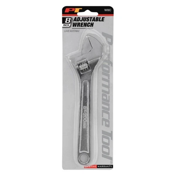 Performance Tool W8C 1" x 8" OAL Plain Handle Adjustable Wrench Foto 2 de 2
