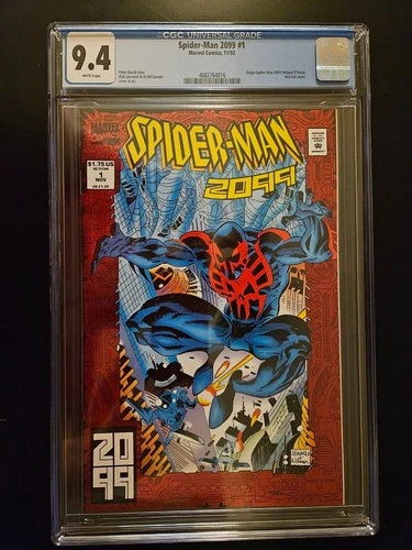 Marvel Spider-Man 2099 # 1 November 1992 CGC Grade Of 9.4 Comic Book Direct Edit