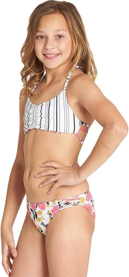 Billabong E3131 Kids Sun Dream Tali Set  Multi Girl's Swimwear Size 8 - Image 2 of 4