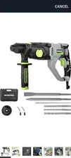 WORKPRO Premium 1-1/4 Inch SDS-Plus Rotary Hammer Drill,  7.5 Amp