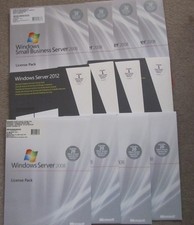 Job Lot Microsoft Server Bundle - 2008, 2012, CALs, SBS, Remote Desktop