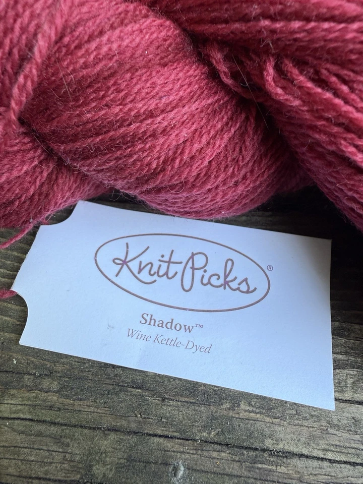 Knit Picks Shadow 100% Merino Lace Wine Kettle Dyed 50g/440yds Lot 86540 - Image 3 of 3