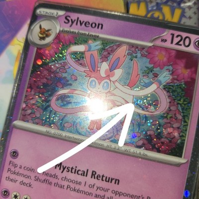 FART SWIRL BLEED    Sylveon SVP 172 Cosmos Holo Promo Prismatic Pokemon Card
