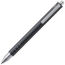 LAMY swift anthrazit schwarz Tintenroller Edelstahl Strichbreite B Mine M66 blau