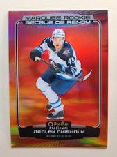 2022-23 OPC PLATINUM HOCKEY DECLAN CHISHOLM MARQUEE ROOKIE SUNSET #259 WJ