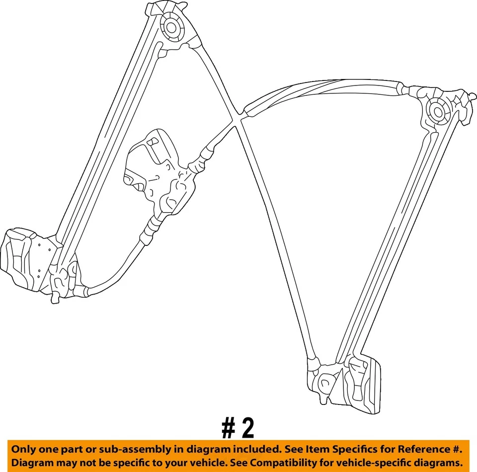 Porsche Boxster 1997 2004 OEM puerta delantera derecha regulador ventana 114474-304 Foto 4 de 4