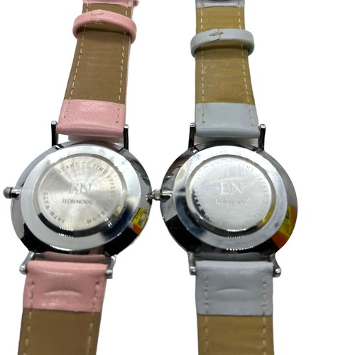 Watches Elon Novac Lorette and Aubrey Set of Two Pink and Gray Timepieces Women - Picture 3 of 12