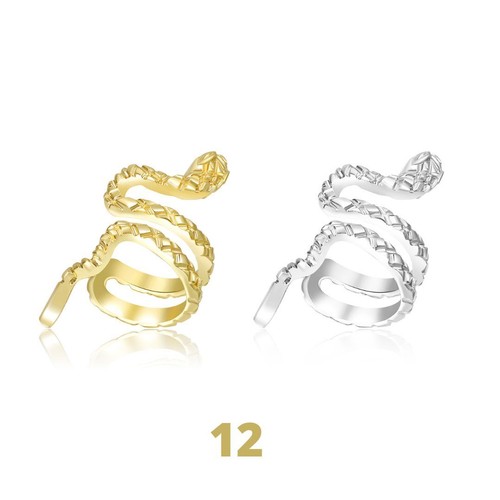 13 Style Unisex Fake Helix Cartilage Conch ClipOn Non-Piercing Ear Cuff - Picture 19 of 20