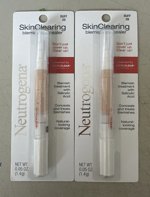 Lot of 2 - Neutrogena SkinClearing Blemish Concealer - #09 Buff - 0.05 Oz.