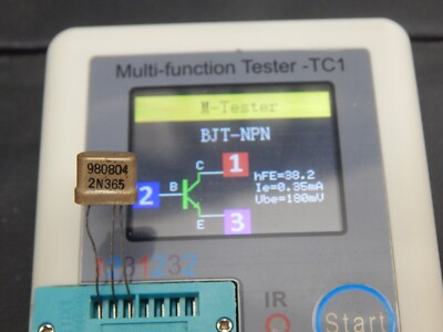 VINTAGE TI TEXAS INSTRUMENTS 2N365 NPN TRANSISTOR - USA SELLER FAST SHIPPING