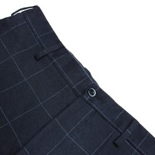 Zanella NWOT Parker Stretch Chinos / Casual Pants Size 32 US In Blue Plaid