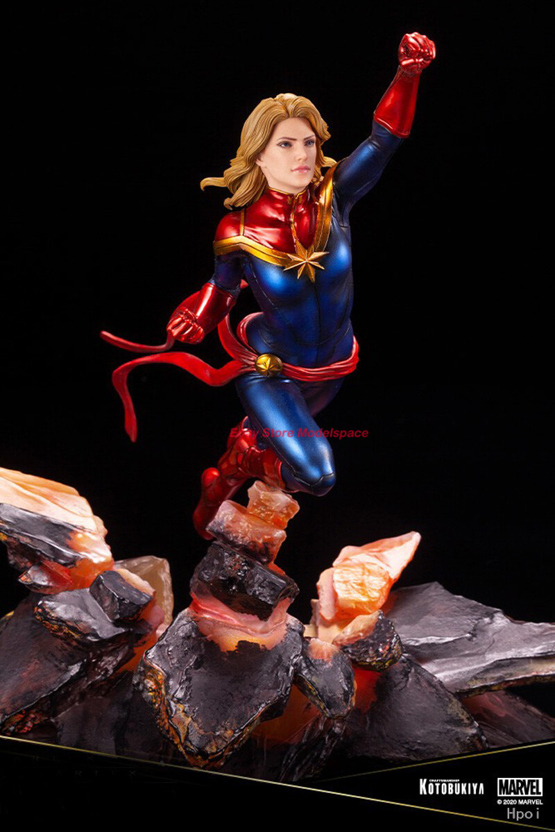新品 コトブキヤ ARTFX PREMIER キャプテンマーベル 1/10 Kotobukiya ARTFX 1/10 Captain Marvel Figure Collection Model In