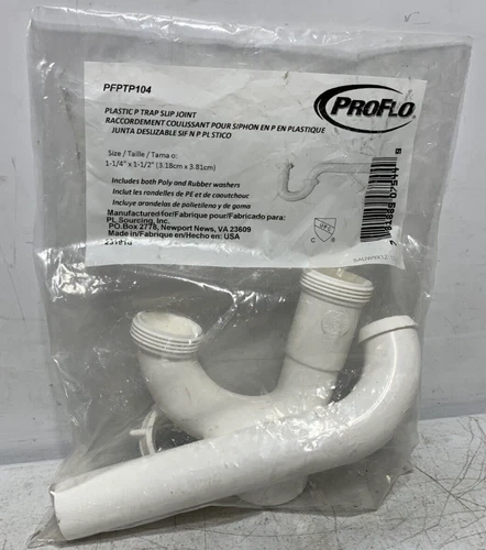 Proflo PFPTP104 Plastic Trap Slip Joint 1-1/4" 100 Series - Picture 1 of 2
