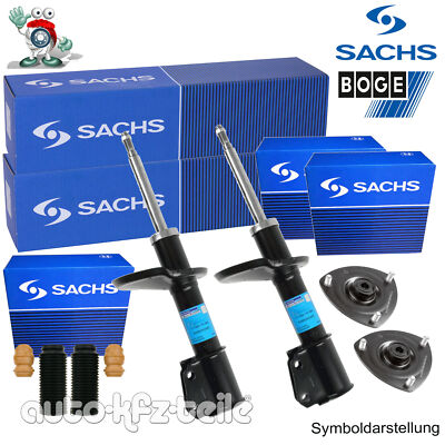 SACHS Stoßdämpfersatz re/li + Federbeinstützlager + Service Kit Mercedes VORN