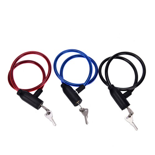 Cycling 8x640mm Cable Anti-Theft Bike Bicycle Scooter Safety Lock With 2 Key  ❤X - Picture 1 of 8