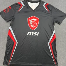 MSI Gaming Mens Shirt Large Cyber Sports Dragon Team True Gaming Esports