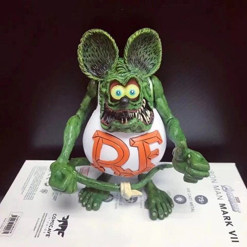 Rat Fink Action Figure Ed "Big Daddy" Roth Special Red Edition Figure Kids Gifts - Picture 3 of 11