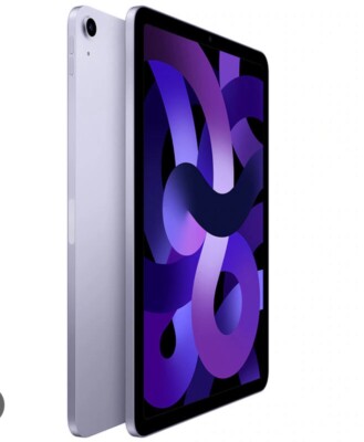 iPad Air 5th generation, Purple, 64gbs, G2 Processor (Purple matte case Included