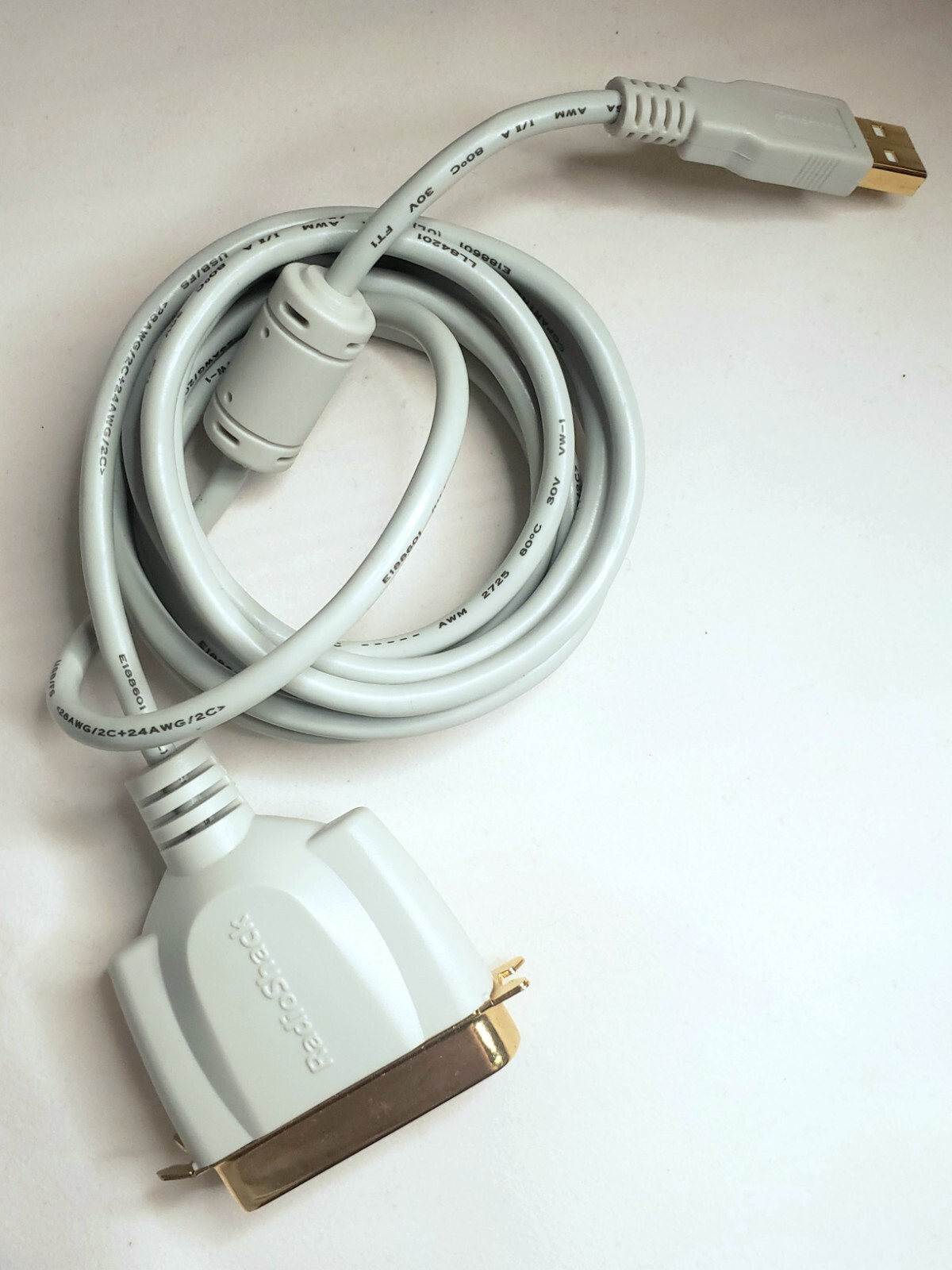 RadioShack Printer USB /FS Cable 28AWG/2C+24AWG/2C - 6 Ft, Vintage w/CD ...