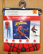 Boys Cuddle Duds Spider-Man Thermal Underwear Set Small C19