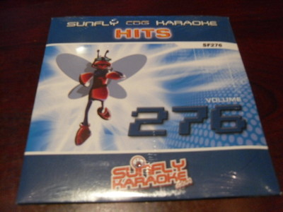 SUNFLY HITS KARAOKE  DISC SF276 VOLUME 276 CD+G SEALED 15 TRACKS