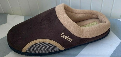 PANTOFOLE DA UOMO COOLERS PREMIER DUE TONI MICROSCAMOSCIATA MULO UK 11/12 - Foto 3 di 4