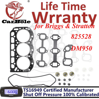 Valve Gasket Head fit Briggs & Stratton 825528 Daihatsu Engines DM950 Toro Top
