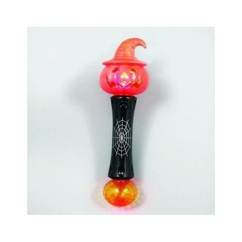 2 varitas intermitentes que brillan en la oscuridad naranja calabaza niños fiesta juguete divertido Foto 4 de 4