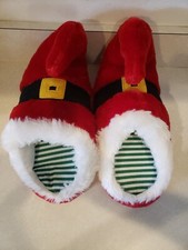 Christmas Elf Santa Slippers S-M  5-8 Dan Dee