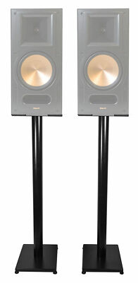Pair Black 37  Steel Speaker Stands For Pair Klipsch RB-81 Bookshelf Speakers