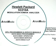 HP 53310A Modulation Domain Analyzer Ops Programming Serv & CLIP Schematics 4Vol