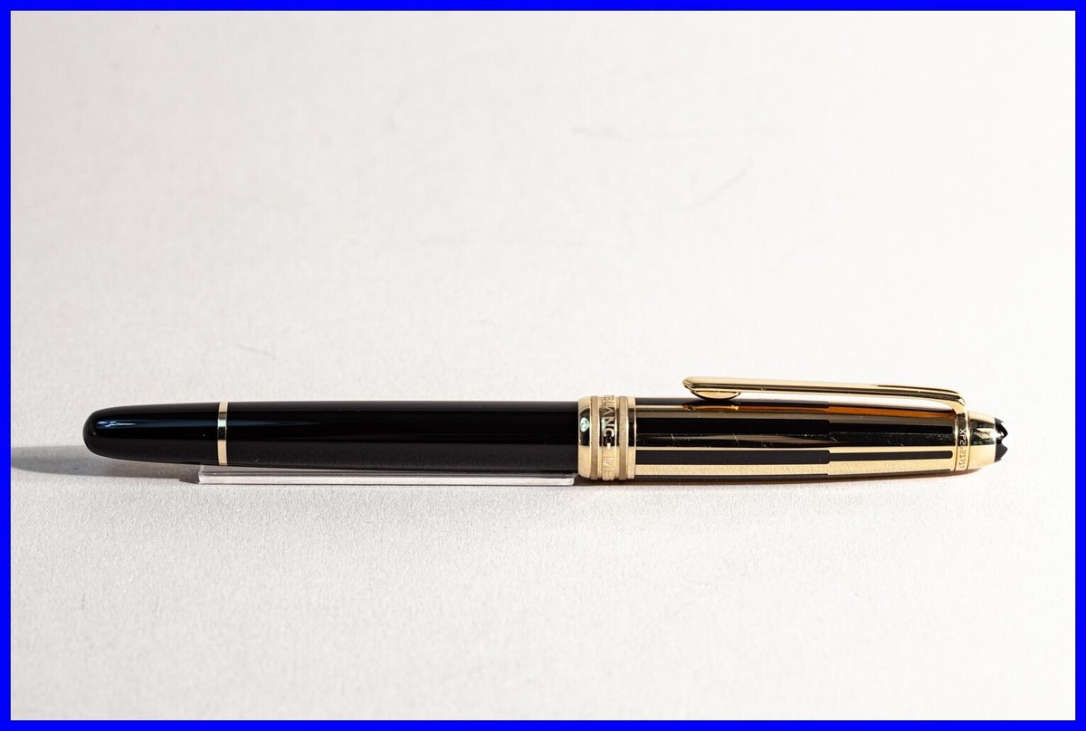 SOLITAIRE DOUÉ Black & Gold Montblanc Meisterstück 163 Rollerball