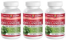 OREGANO OIL, WILD MEDITERRANEAN (3 BOTTLES, 180 CAPSULES) FREE SHIPPING