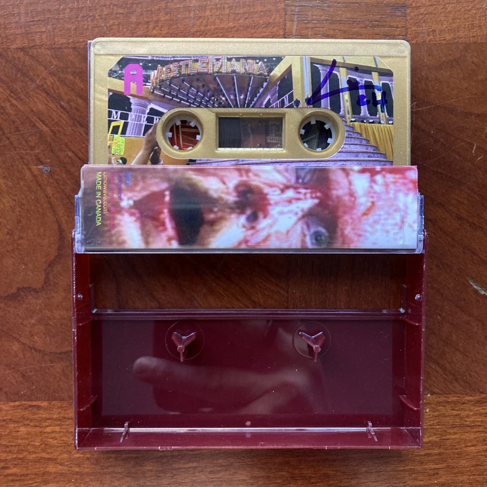 NEW Limousine Wrestling Wave GOLD Cassette Tape #6/100 Vaporwave WWE AEW WCW - Image 2 of 4