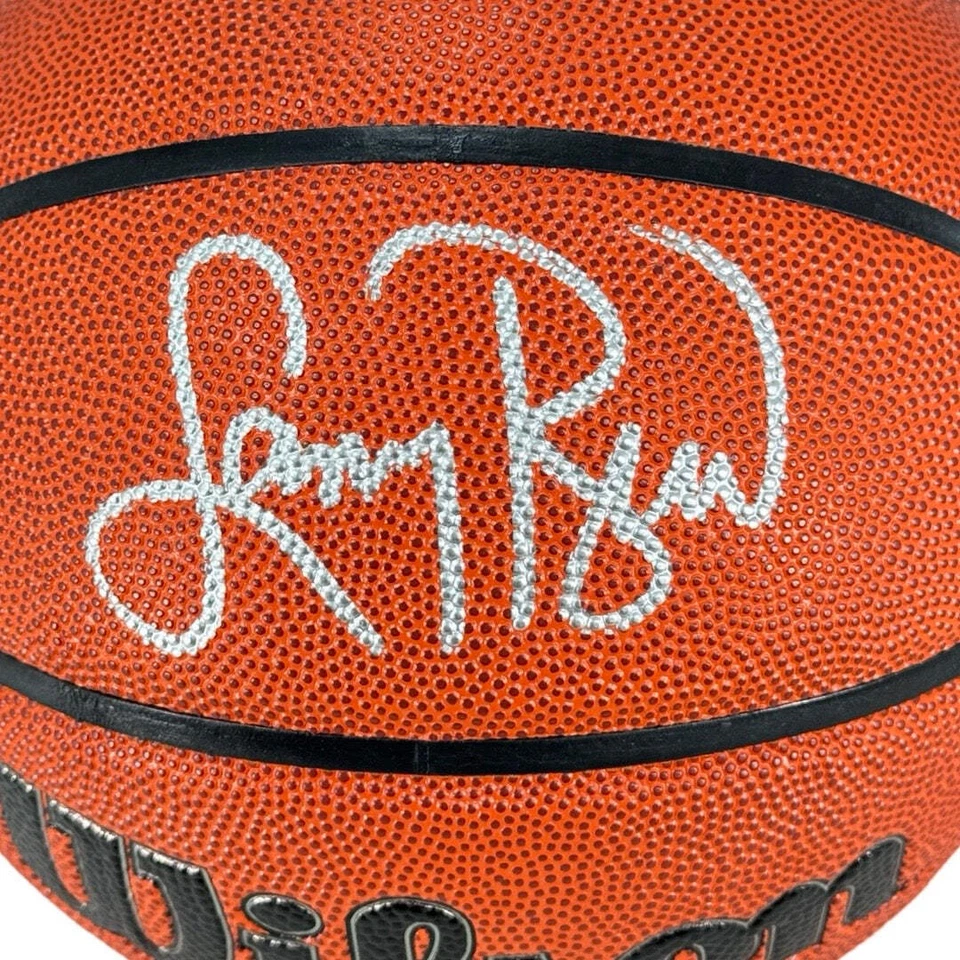Larry Bird Signed Wilson NBA Authentic Series Basketball Silver Ink (Beckett) - Image 2 of 3