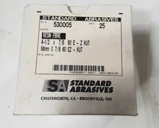 Standard Abrasives 530005 Resin Fibre 4-1/2" x 7/8 60 E-Z KUT 25 Pcs New USA 114
