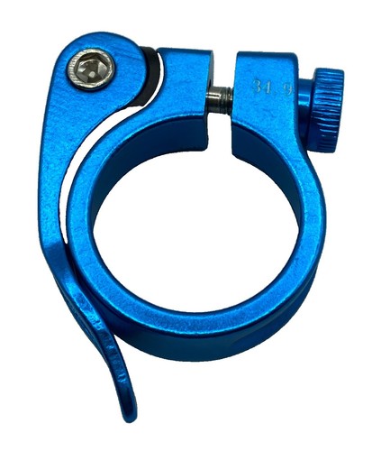 Phil Wood Seatpost Clamp 30.0mm Blue Anodized, USA Made, Excellent