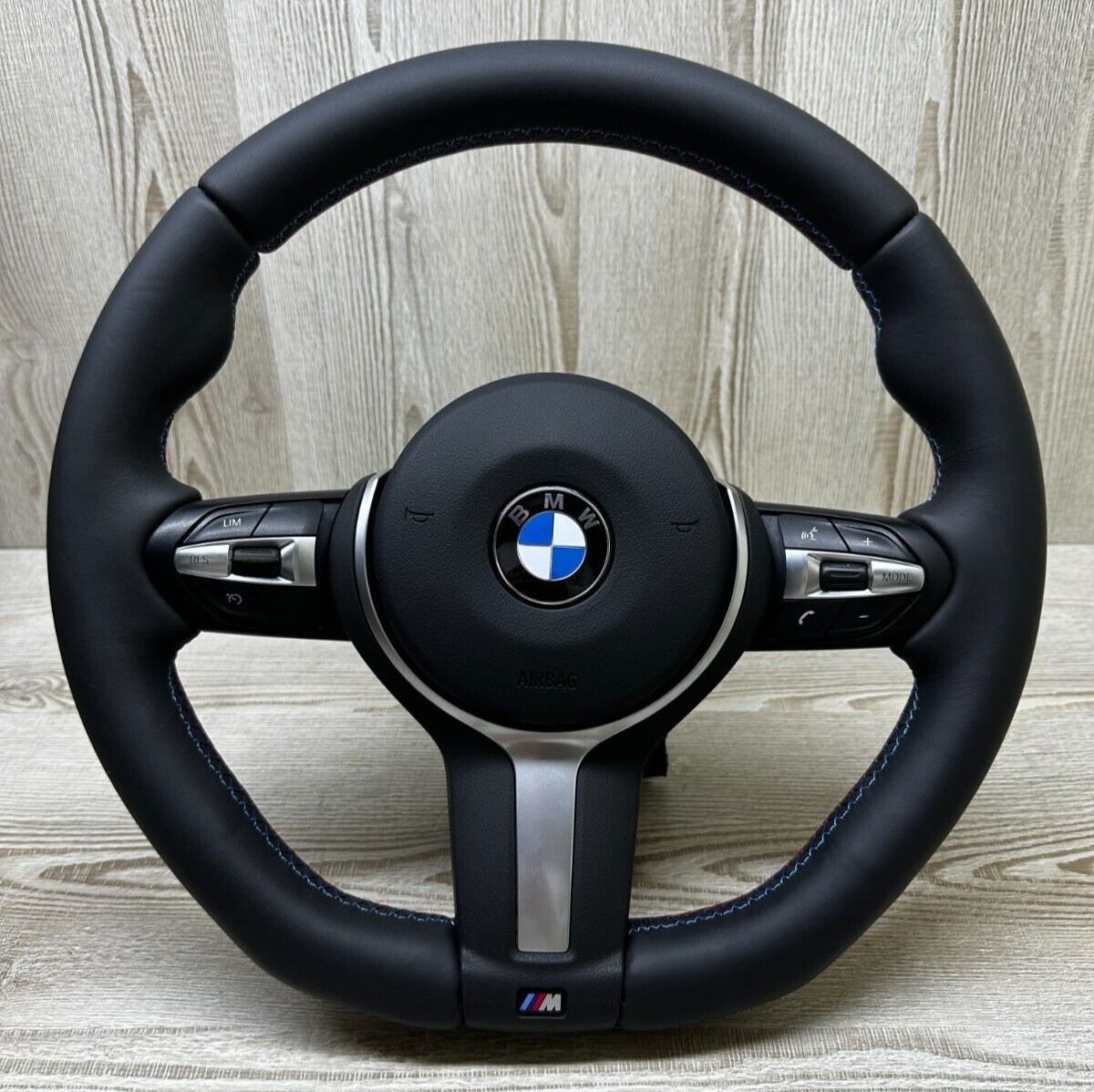 BMW F30 F32 F20 F15 F25 M SPORT FLAT BOTTOM STEERING WHEEL REFURBISHED NAPPA OEM