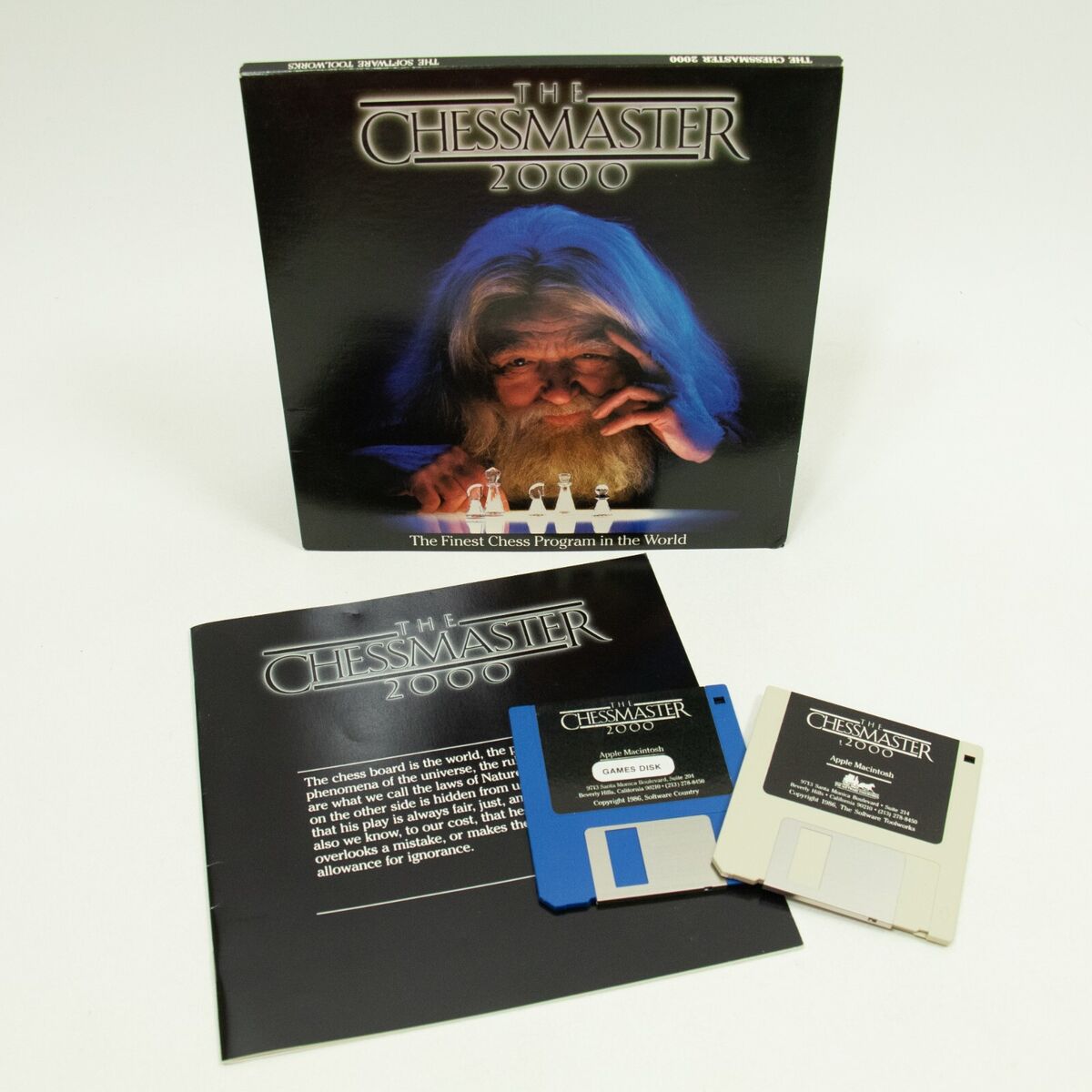 The Chessmaster 2000 Apple II Series Big Box PC Game