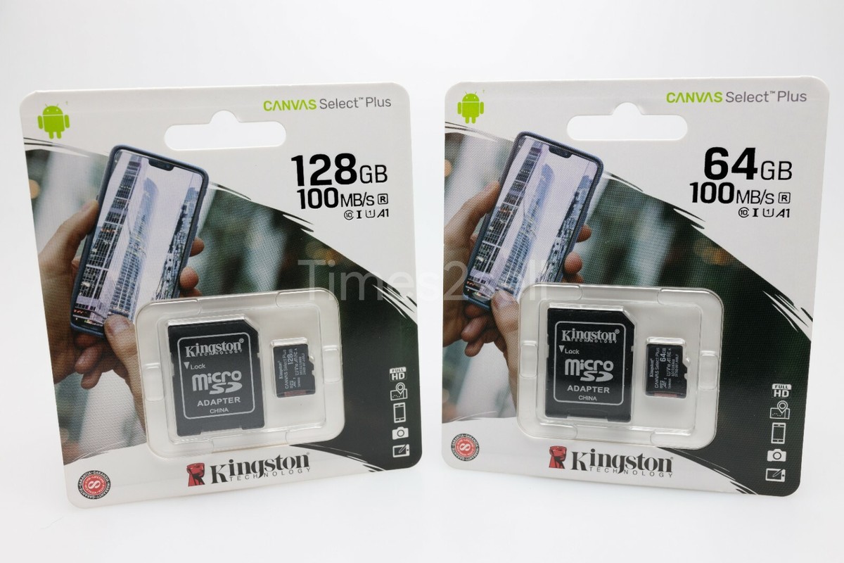 Kingston Micro SD Card Class 10 64GB 128GB for Smartphones Tablets New