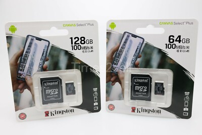 Kingston Micro SD Card Class 10 64GB 128GB for Smartphones