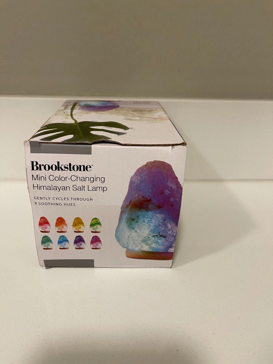 Brookstone mini color changing on sale salt lamp