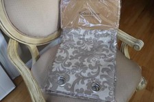 RODEO HOME TRAIL JACQUARD WINDOW PANELS W/GROMMETS 54x96 FLAX/TAN/BEIGE - S/2