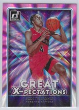2021-22 Donruss Scottie Barnes Great X-Pectations Holo Pink Laser Rookie RC #22
